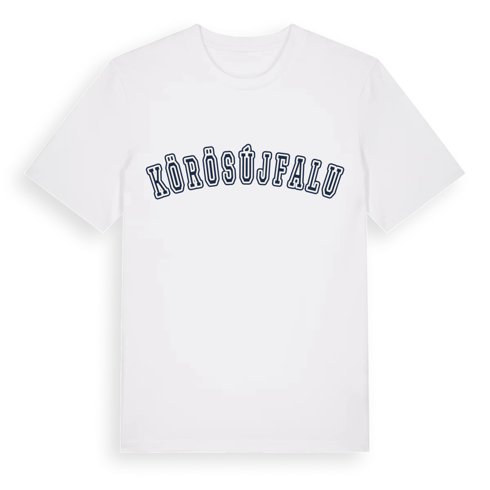 Körösújfalu college t-shirt – White, i miljö