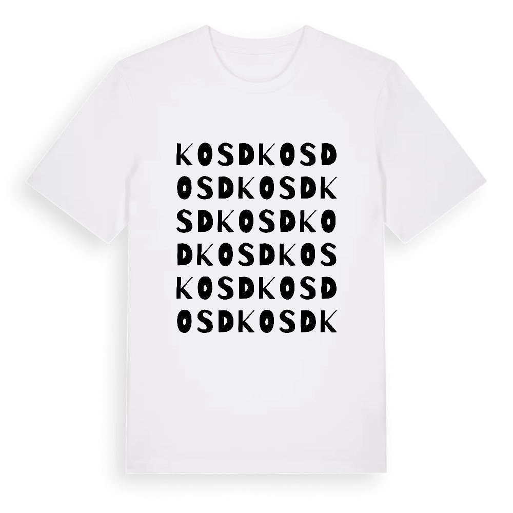 Kosd ordlek t-shirt – White, i miljö
