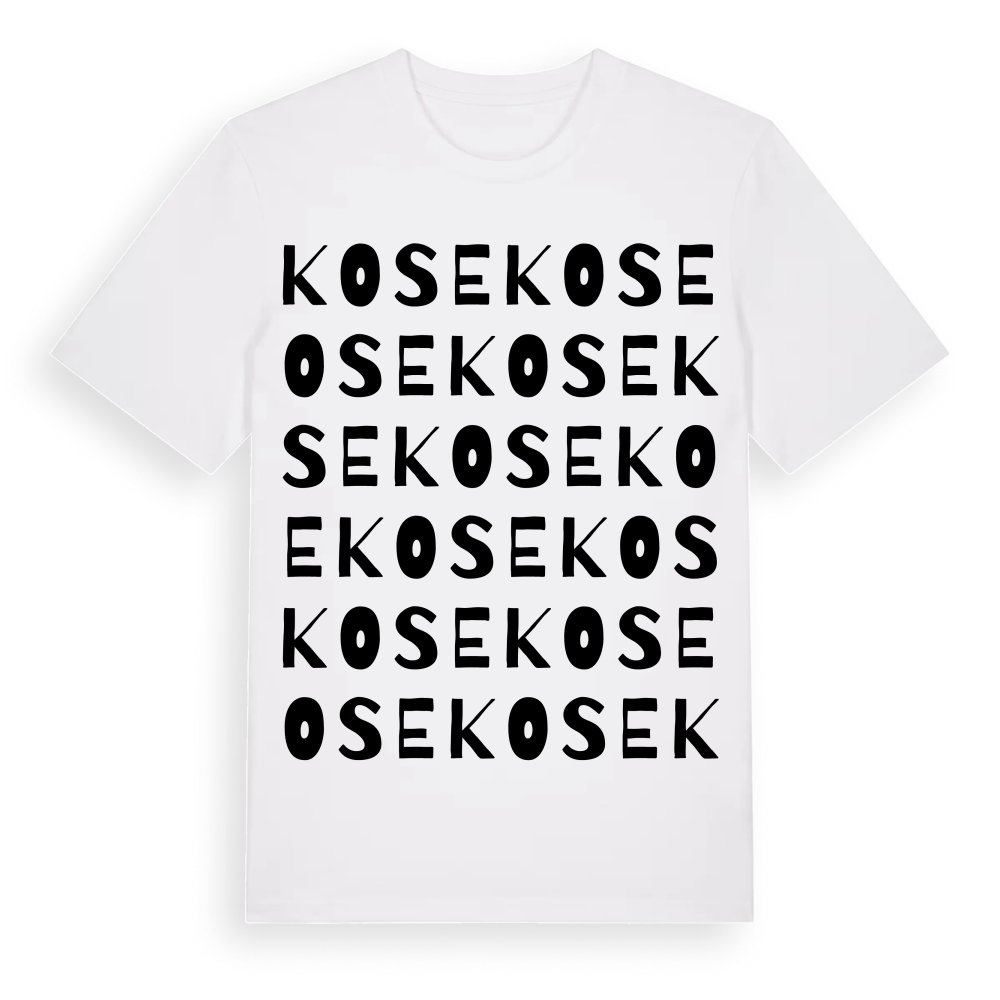 Kose ordlek t-shirt – White, i miljö