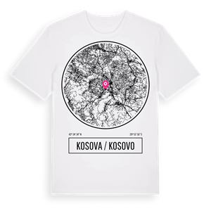 Kosova / Kosovo t-shirt – ekologisk bomull t-shirt från Pinshirt