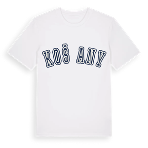 Košťany college t-shirt – ekologisk bomull t-shirt från Pinshirt