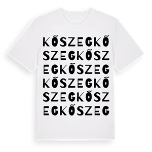 Kőszeg ordlek t-shirt – ekologisk bomull t-shirt från Pinshirt
