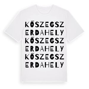 Kőszegszerdahely ordlek t-shirt – ekologisk bomull t-shirt från Pinshirt
