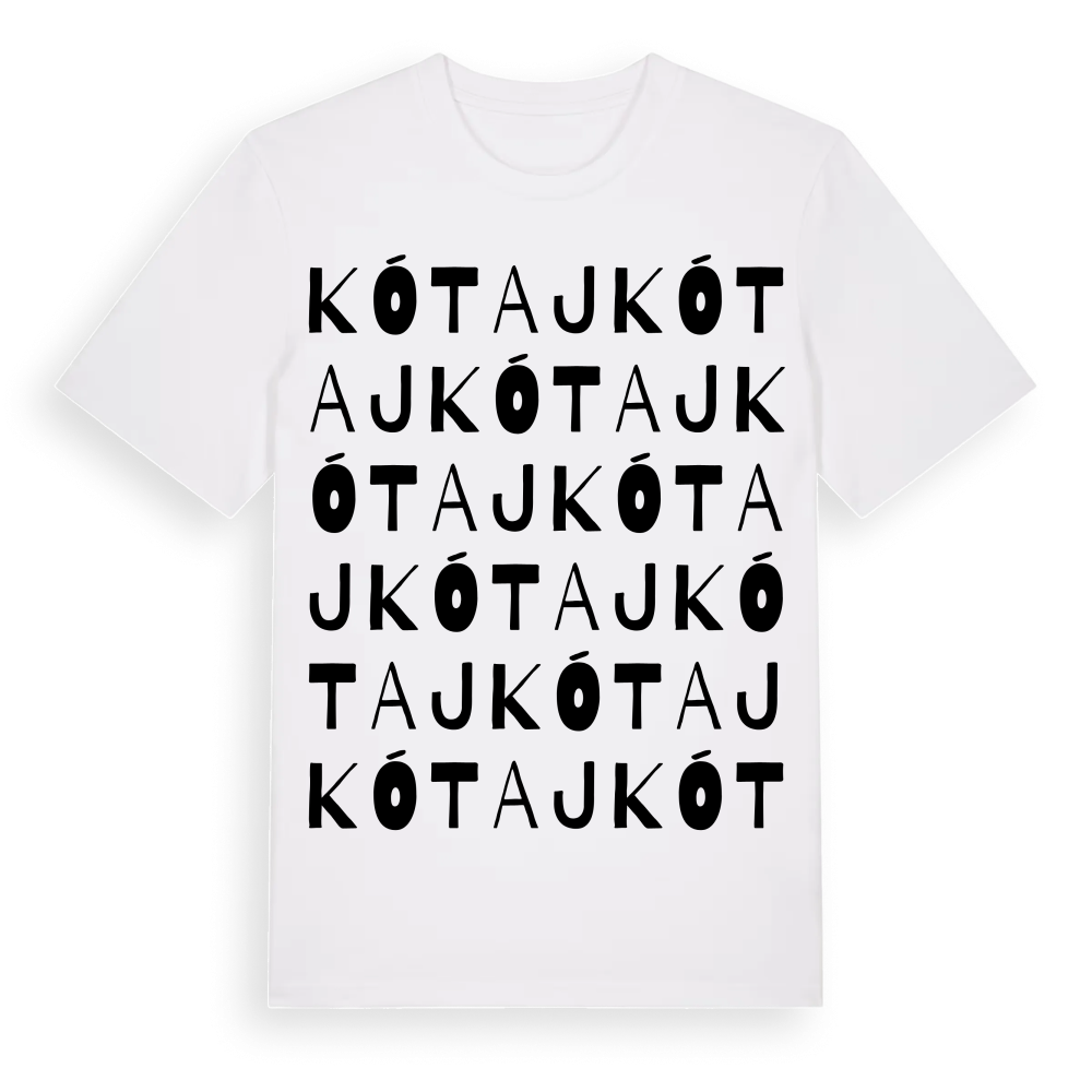 Kótaj ordlek t-shirt – White, i miljö