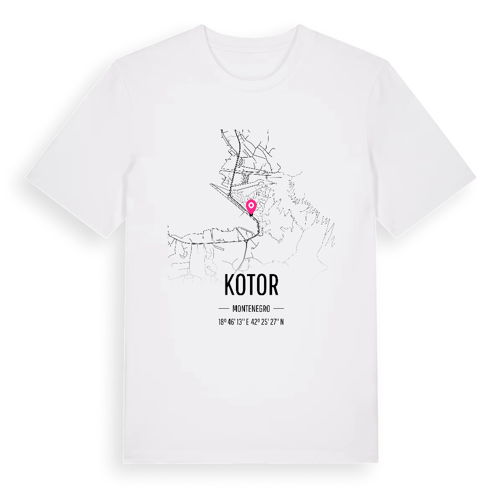 Kotor karta t-shirt – White, i miljö