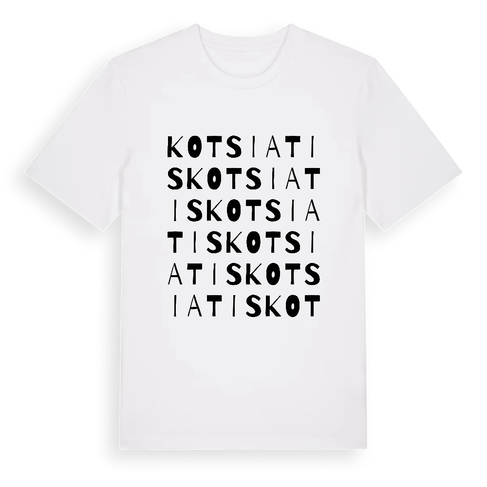 Kotsiatis ordlek t-shirt – White, i miljö