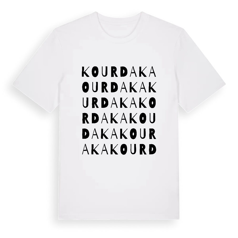 Kourdaka ordlek t-shirt – White, i miljö