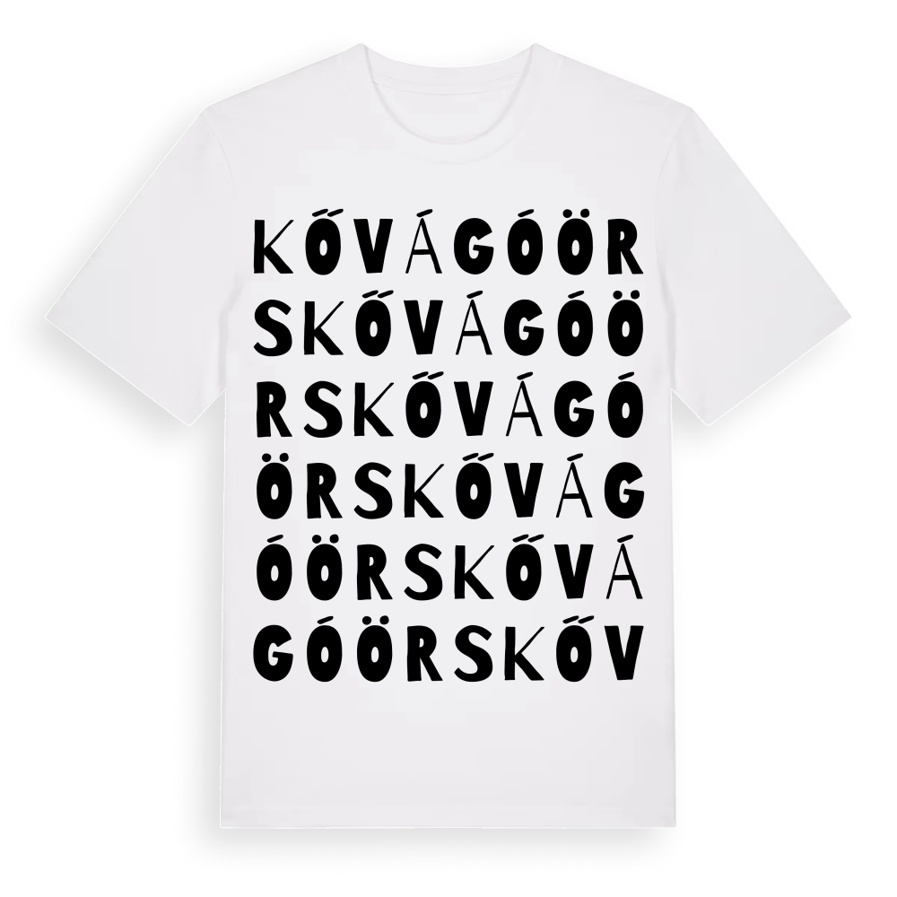 Kővágóörs ordlek t-shirt – White, i miljö