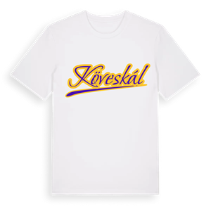 Köveskál baseball t-shirt – ekologisk bomull t-shirt från Pinshirt