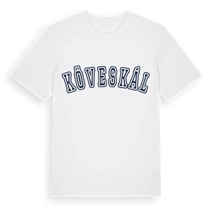 Köveskál college t-shirt – ekologisk bomull t-shirt från Pinshirt