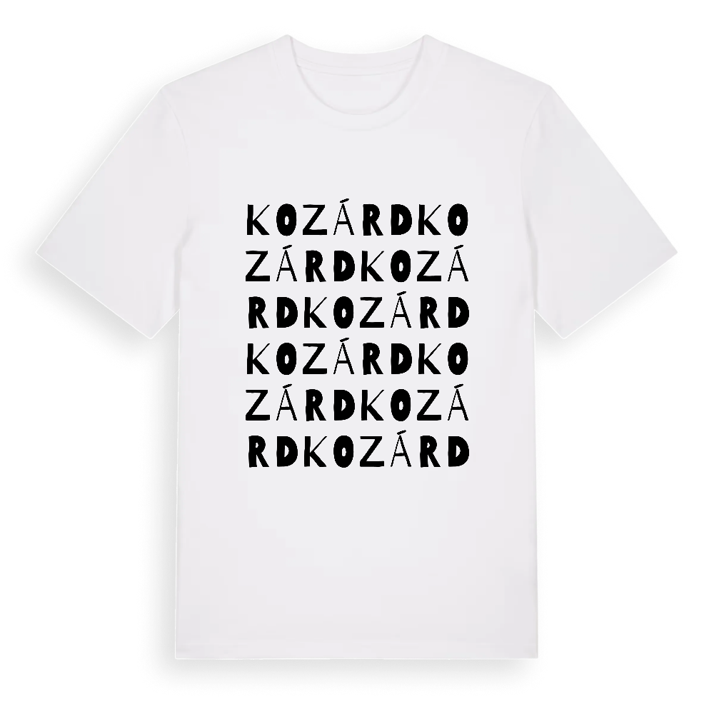 Kozárd ordlek t-shirt – White, i miljö