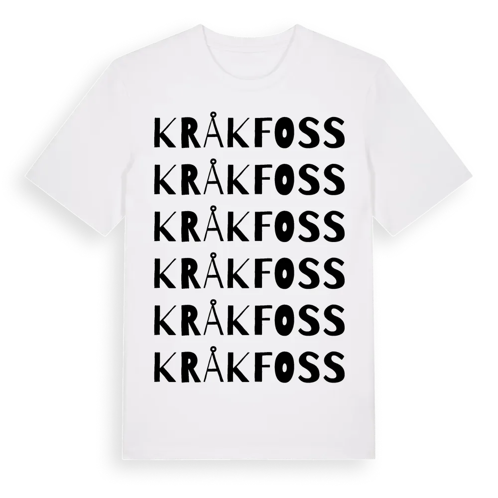 Kråkfoss ordlek t-shirt i miljö