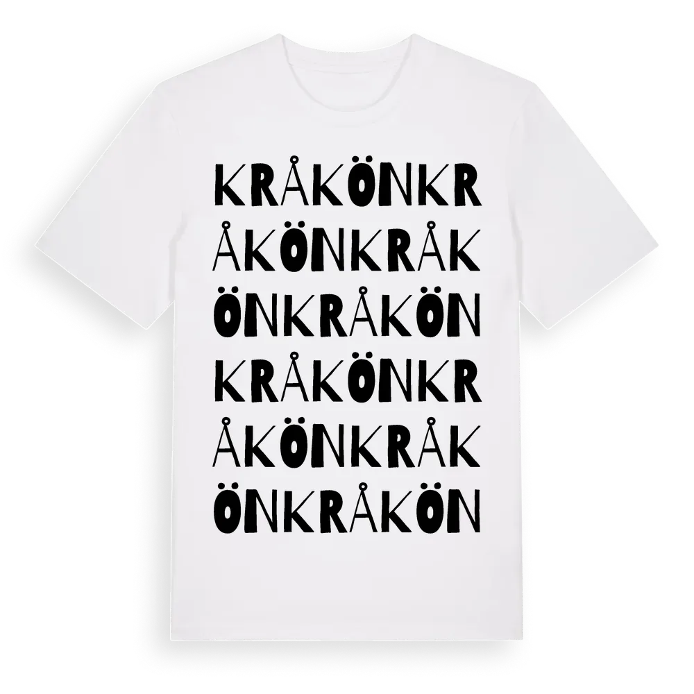 Kråkön ordlek t-shirt i miljö
