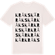 Vintage White t-shirt med Kråkskär ordlek t-shirt