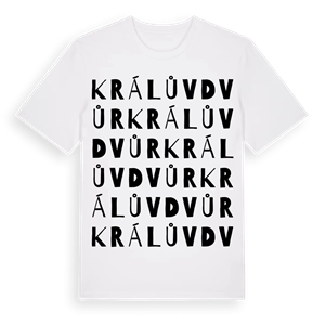 Králův Dvůr ordlek t-shirt – ekologisk bomull t-shirt från Pinshirt