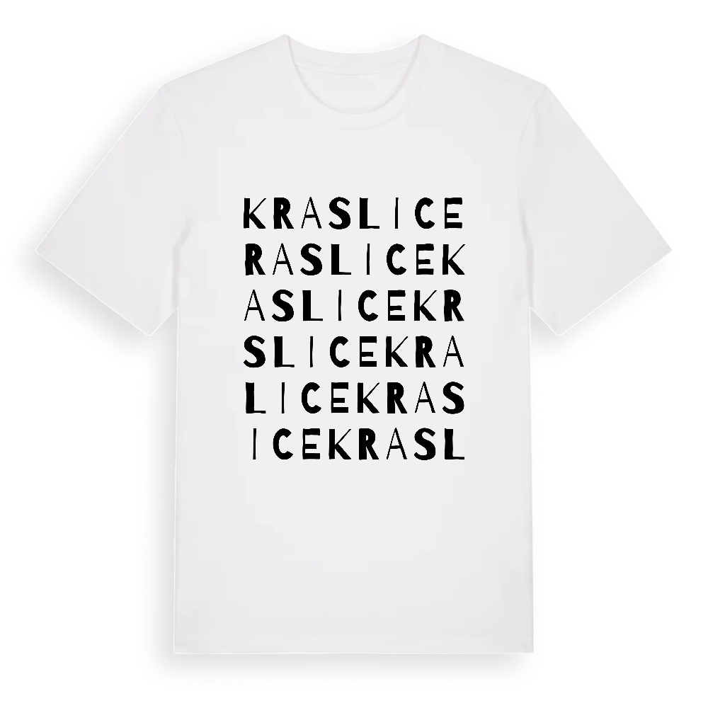 Kraslice ordlek t-shirt – White, i miljö