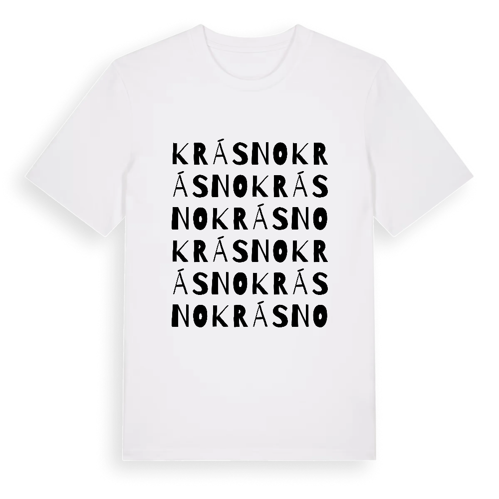 Krásno ordlek t-shirt – White, i miljö