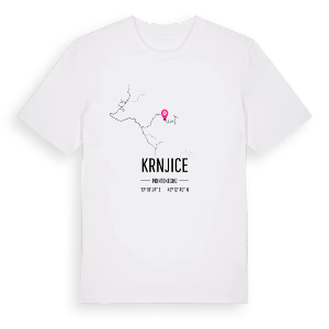 Krnjice karta t-shirt – ekologisk bomull t-shirt från Pinshirt