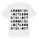 White t-shirt med Krognäsbadet ordlek t-shirt