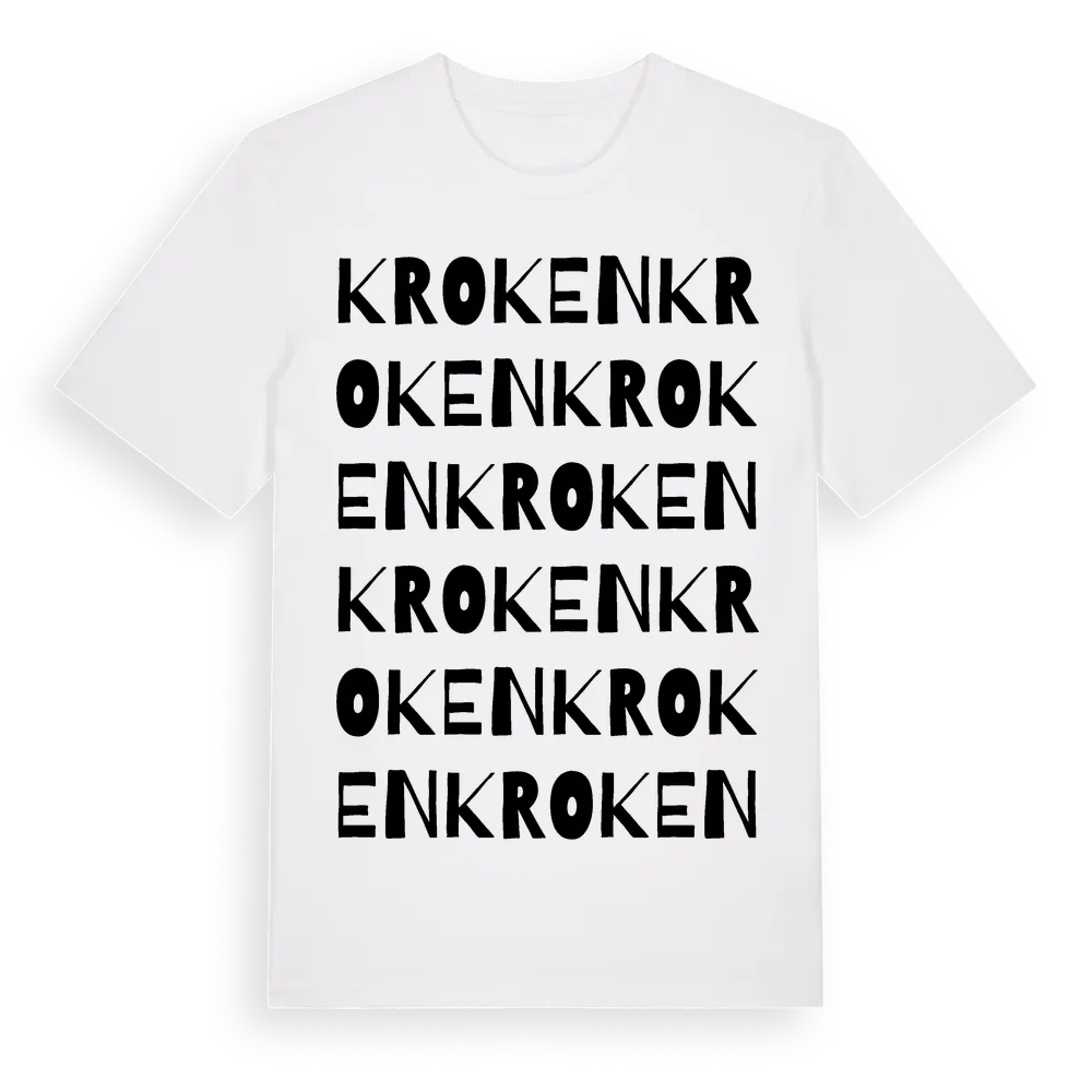 Kroken ordlek t-shirt i miljö