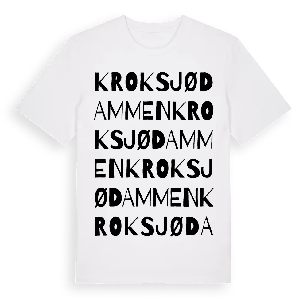 Kroksjødammen ordlek t-shirt i miljö