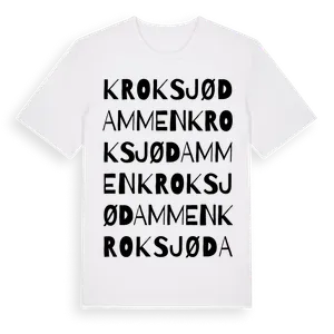 Kroksjødammen ordlek t-shirt – ekologisk bomull t-shirt från Pinshirt