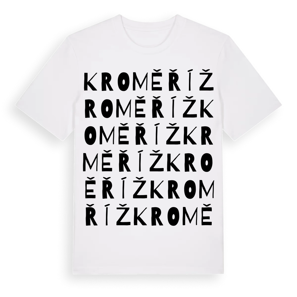 Kroměříž ordlek t-shirt – White, i miljö