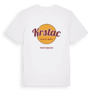 Krstac cirkel t-shirt – ekologisk bomull t-shirt från Pinshirt