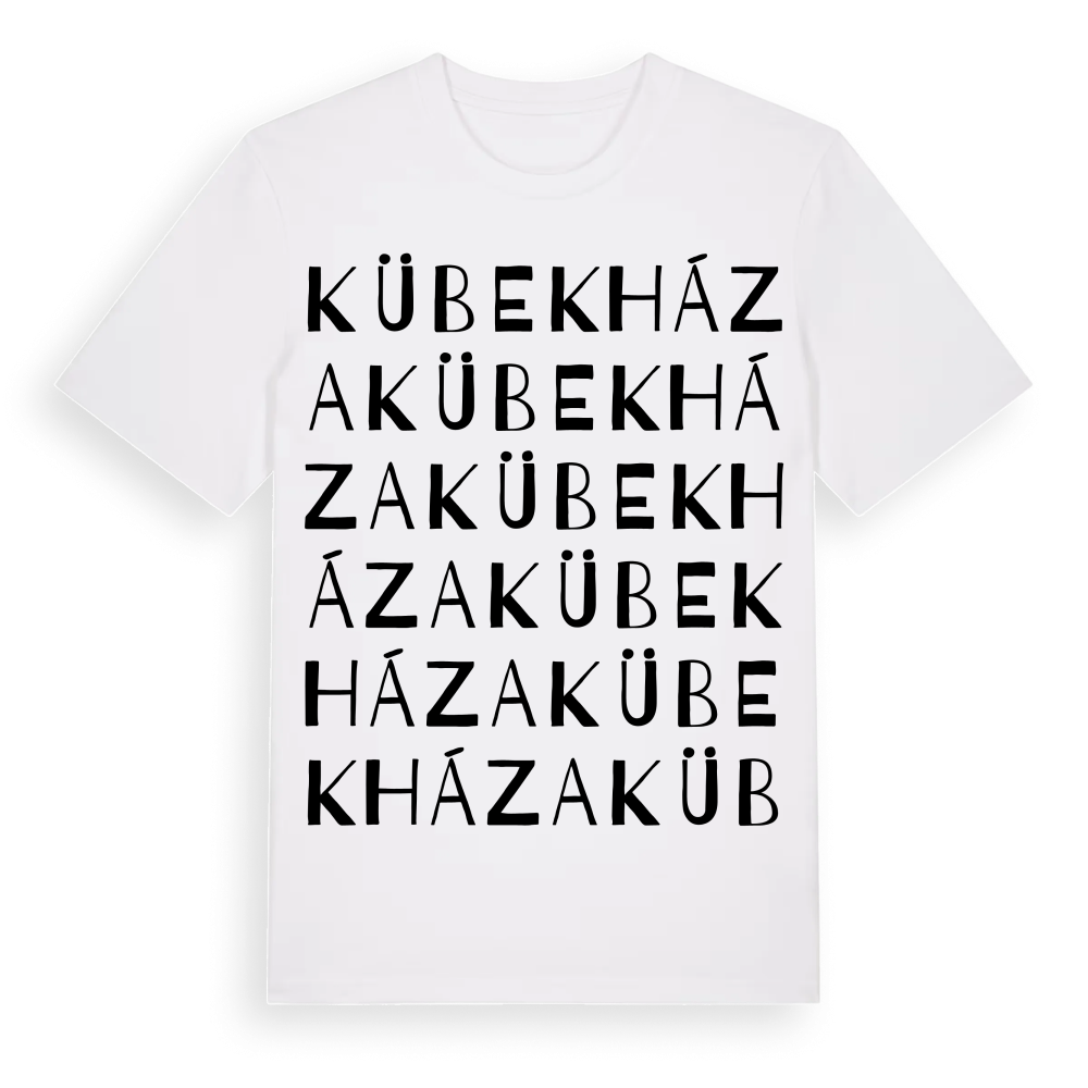 Kübekháza ordlek t-shirt – White, i miljö