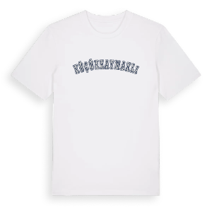 Küçükkaymaklı college t-shirt – ekologisk bomull t-shirt från Pinshirt
