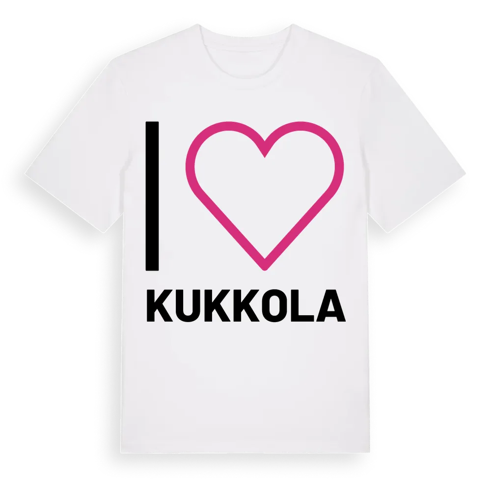 Jag älskar Kukkola t-shirt stort tryck i miljö