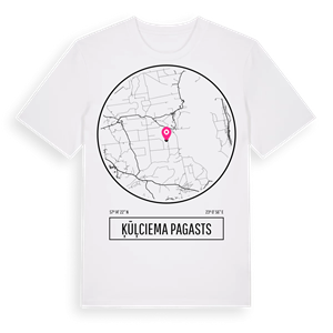 Ķūļciema pagasts t-shirt – ekologisk bomull t-shirt från Pinshirt
