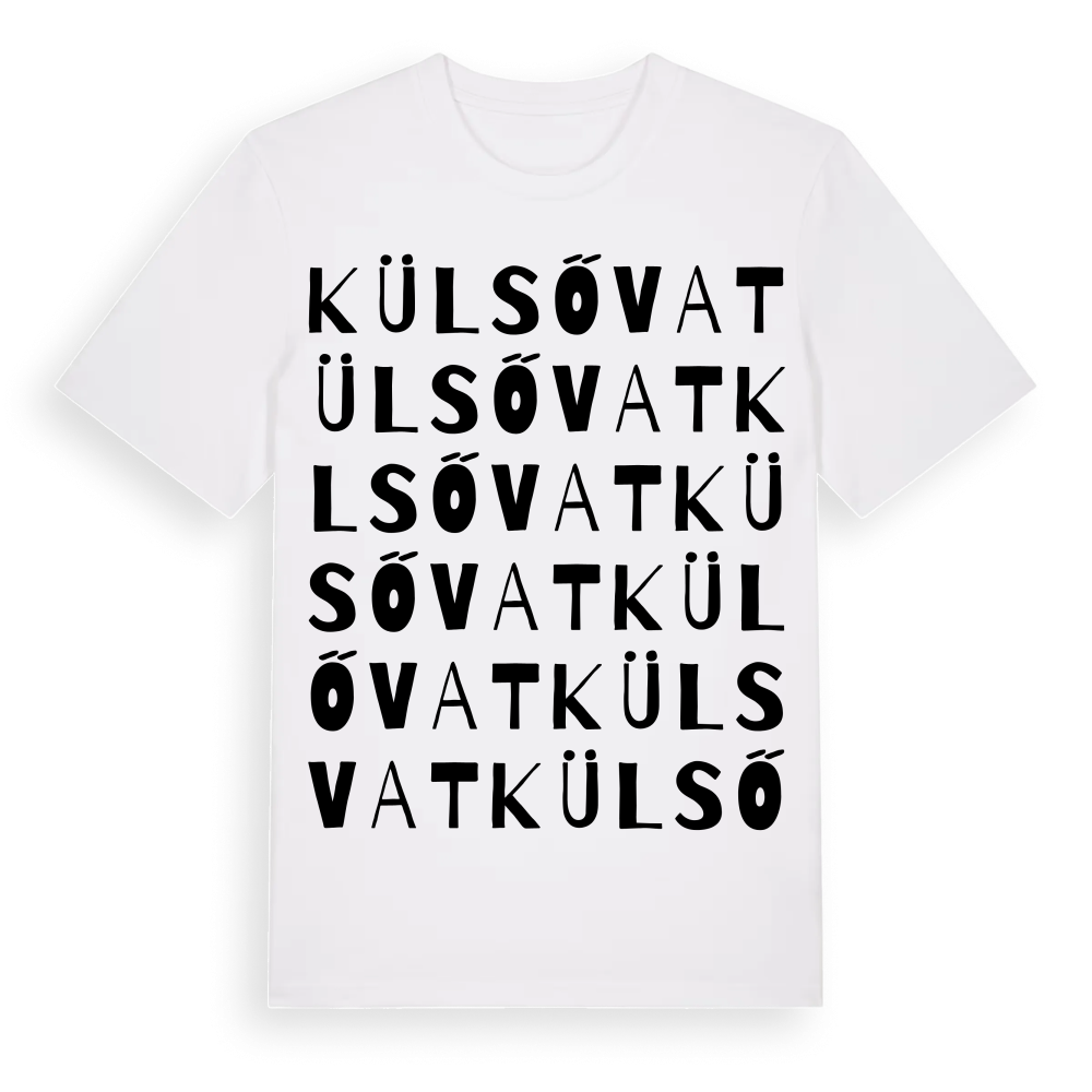 Külsővat ordlek t-shirt – White, i miljö