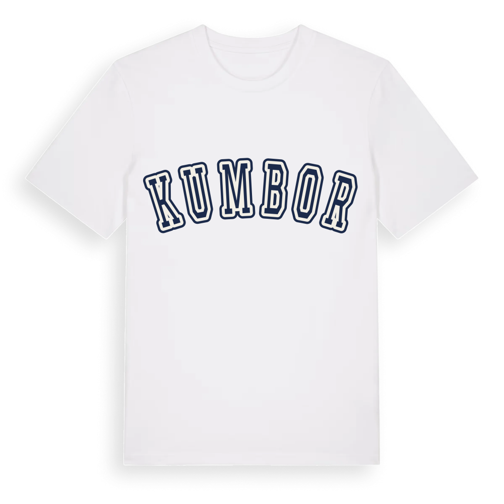 Kumbor college t-shirt – White, i miljö