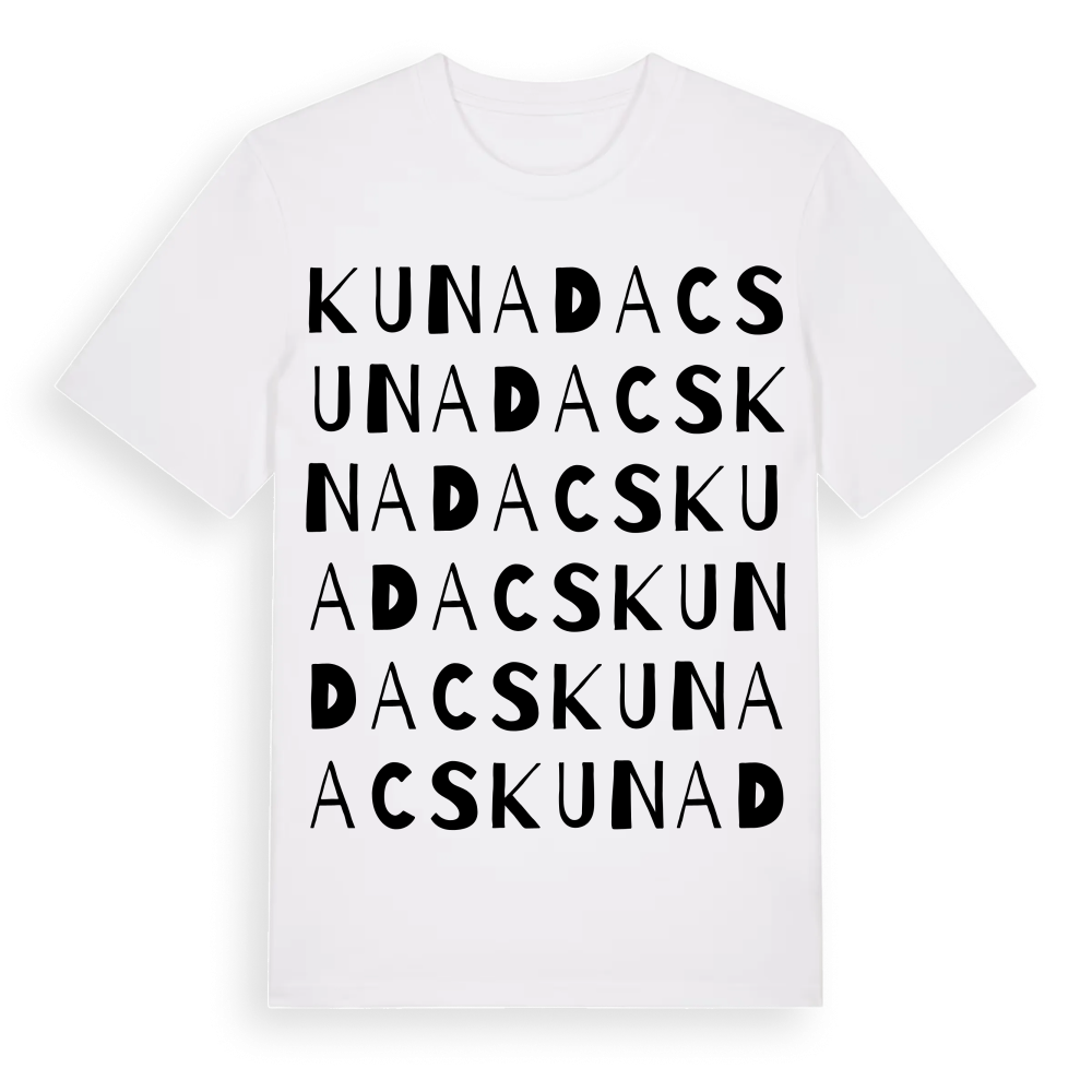 Kunadacs ordlek t-shirt – White, i miljö
