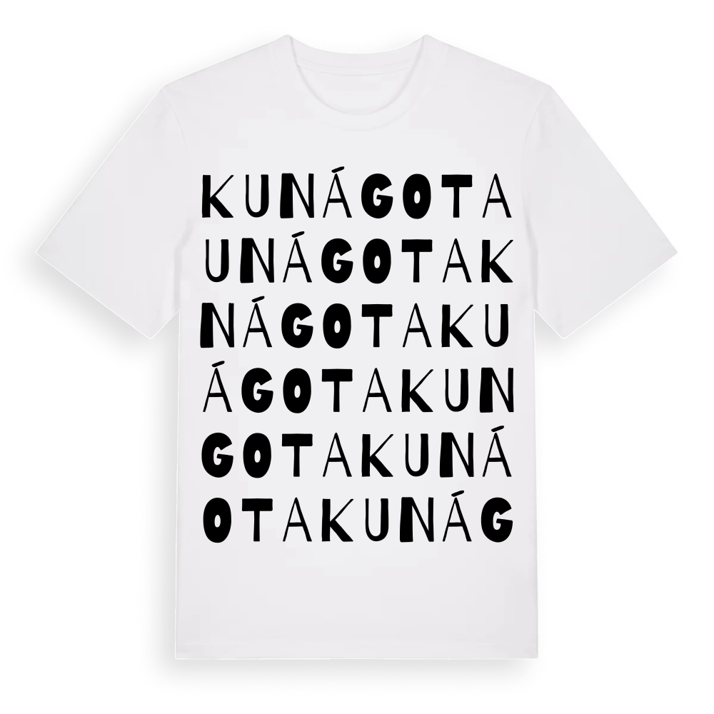Kunágota ordlek t-shirt – White, i miljö