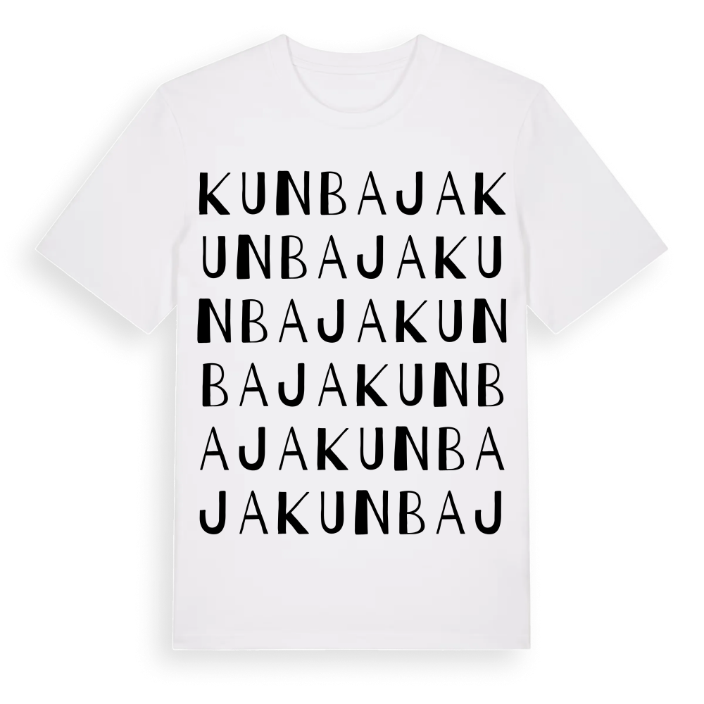 Kunbaja ordlek t-shirt – White, i miljö