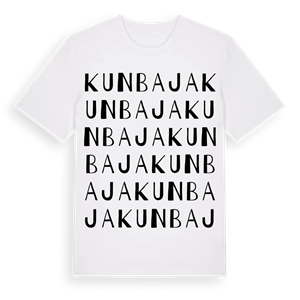 Kunbaja ordlek t-shirt – ekologisk bomull t-shirt från Pinshirt