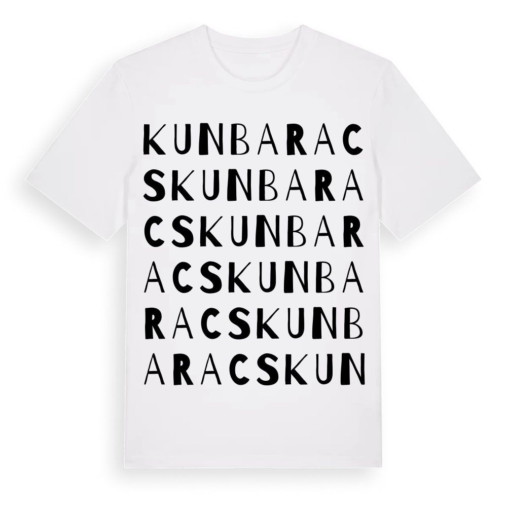 Kunbaracs ordlek t-shirt – White, i miljö