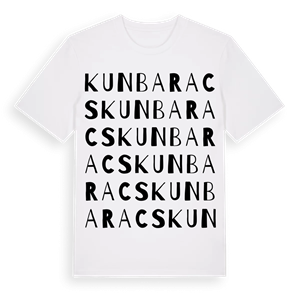 Kunbaracs ordlek t-shirt – ekologisk bomull t-shirt från Pinshirt