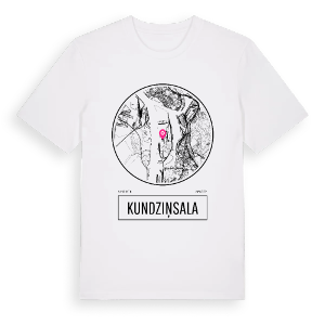 Kundziņsala t-shirt – ekologisk bomull t-shirt från Pinshirt