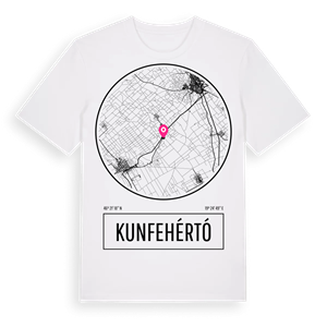 Kunfehértó t-shirt – ekologisk bomull t-shirt från Pinshirt