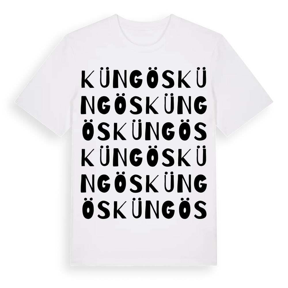 Küngös ordlek t-shirt – White, i miljö
