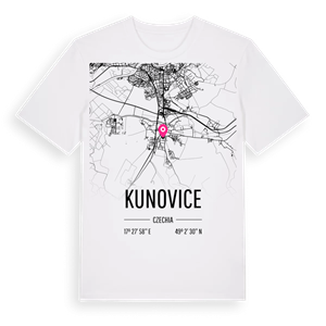 Kunovice karta t-shirt – ekologisk bomull t-shirt från Pinshirt