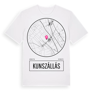 Kunszállás t-shirt – ekologisk bomull t-shirt från Pinshirt