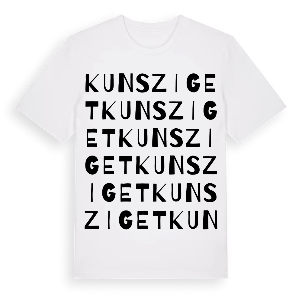 Kunsziget ordlek t-shirt – White, i miljö