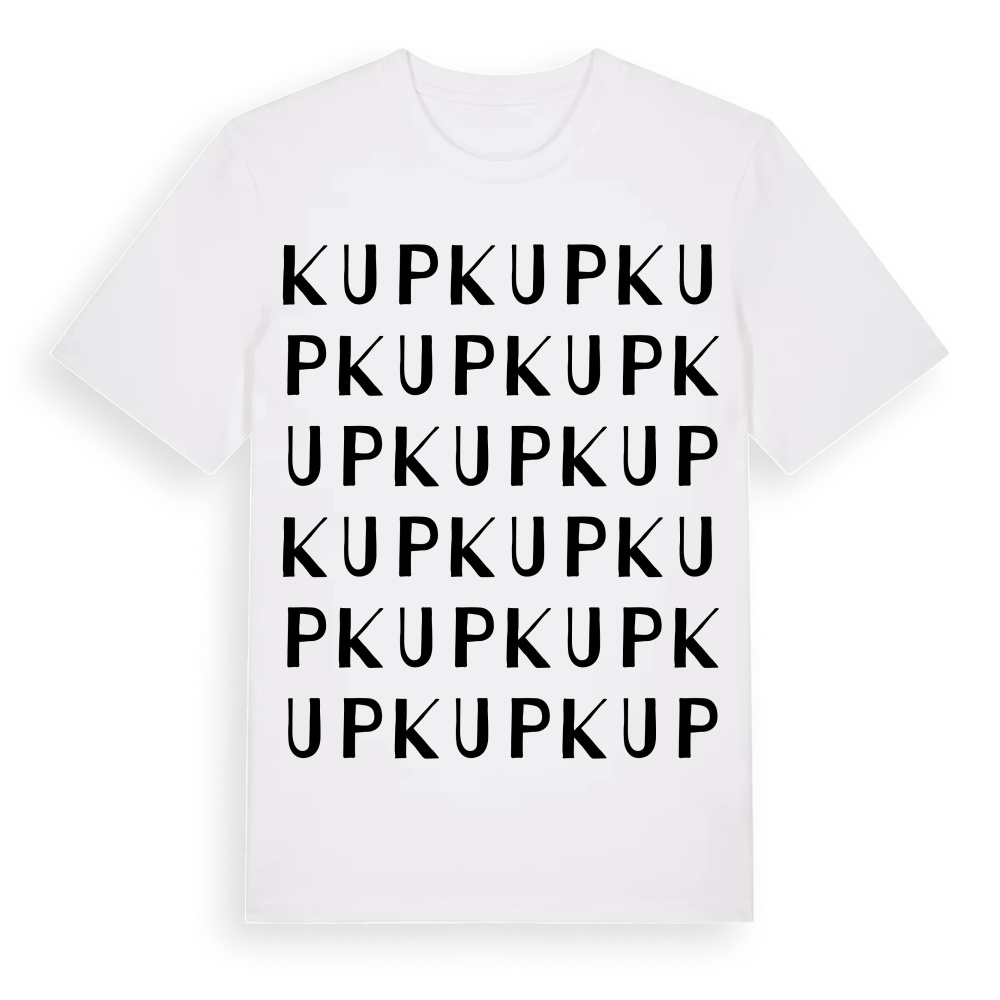 Kup ordlek t-shirt – White, i miljö