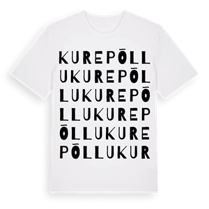 Kurepõllu ordlek t-shirt – ekologisk bomull t-shirt från Pinshirt