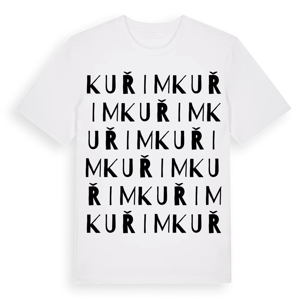 Kuřim ordlek t-shirt – White, i miljö