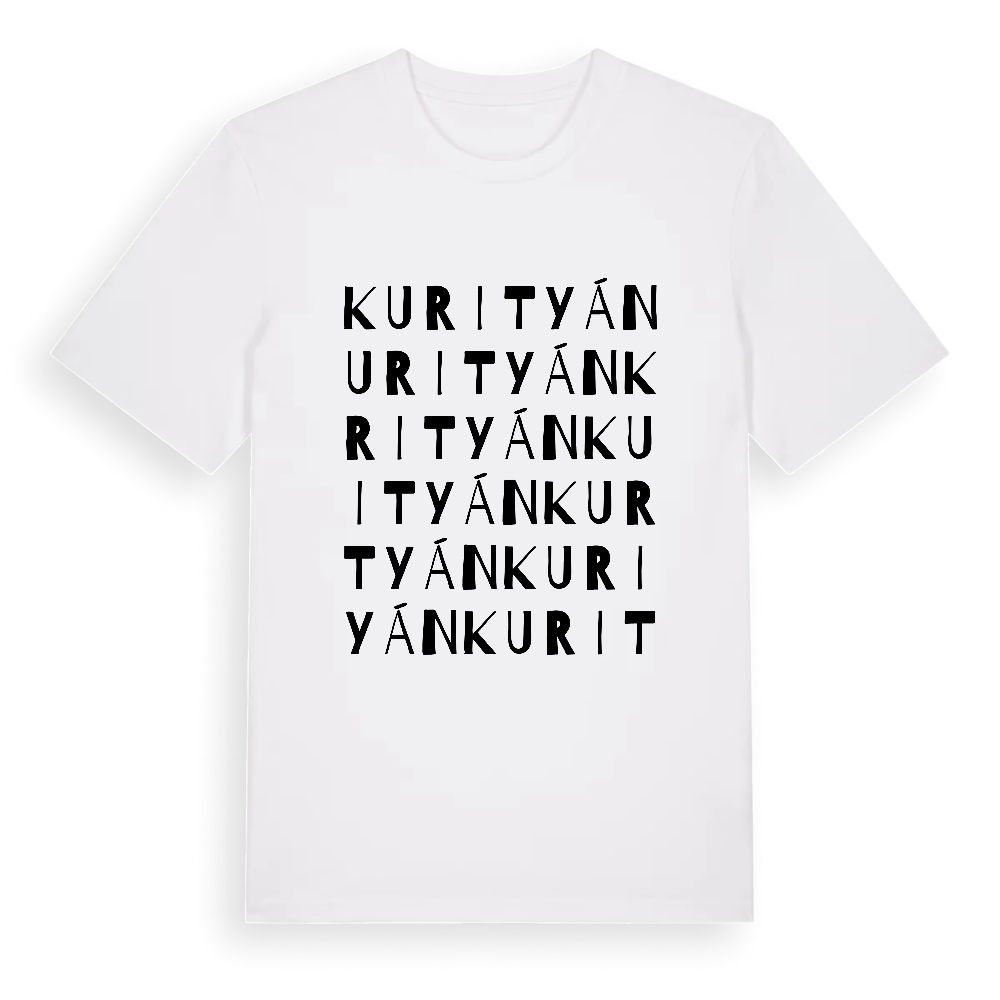 Kurityán ordlek t-shirt – White, i miljö